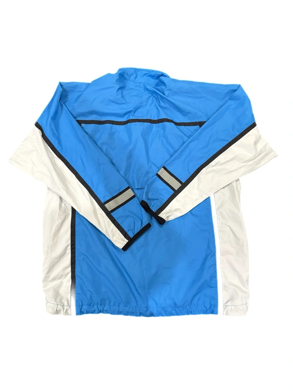 Vintage Y2K Men’s Nike Zip-Up Windbreaker Jacket Blue And White